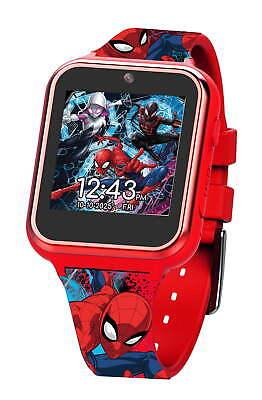 Accutime Spiderman Kids Interactive Smart Watch, Red