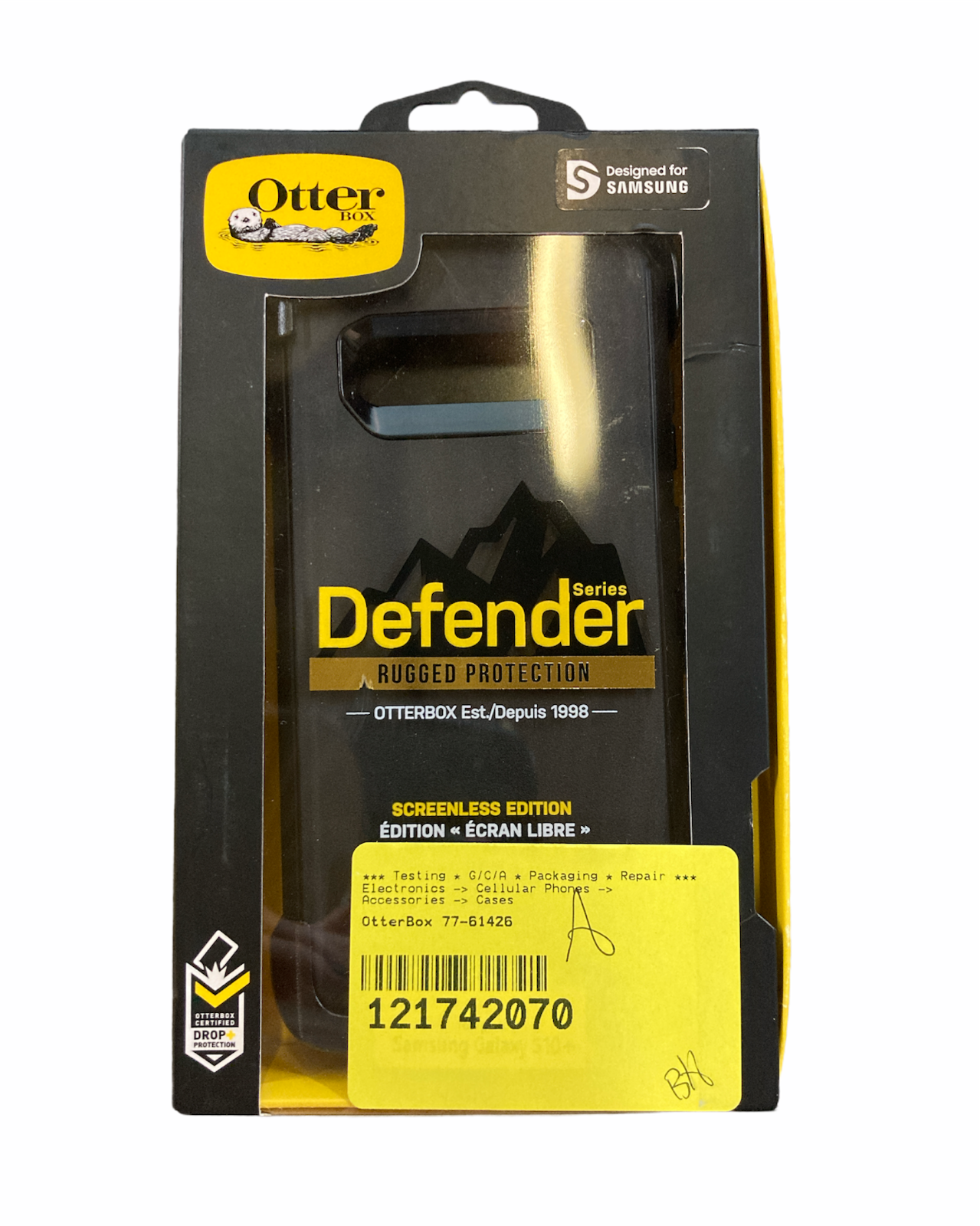 OtterBox 77-61426 Defender Series Rugged Protection Samsung Galaxy S10+, Black