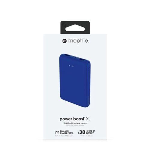 Mophie Power Boost XL 10,400 MAh Portable Battery Dual USB Ports +38 Hr Cobalt