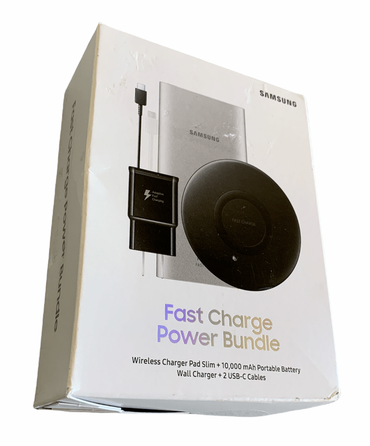 Samsung Wireless Fast Charge 10,000 mAh Portable Power Bank Charger & QI Stand