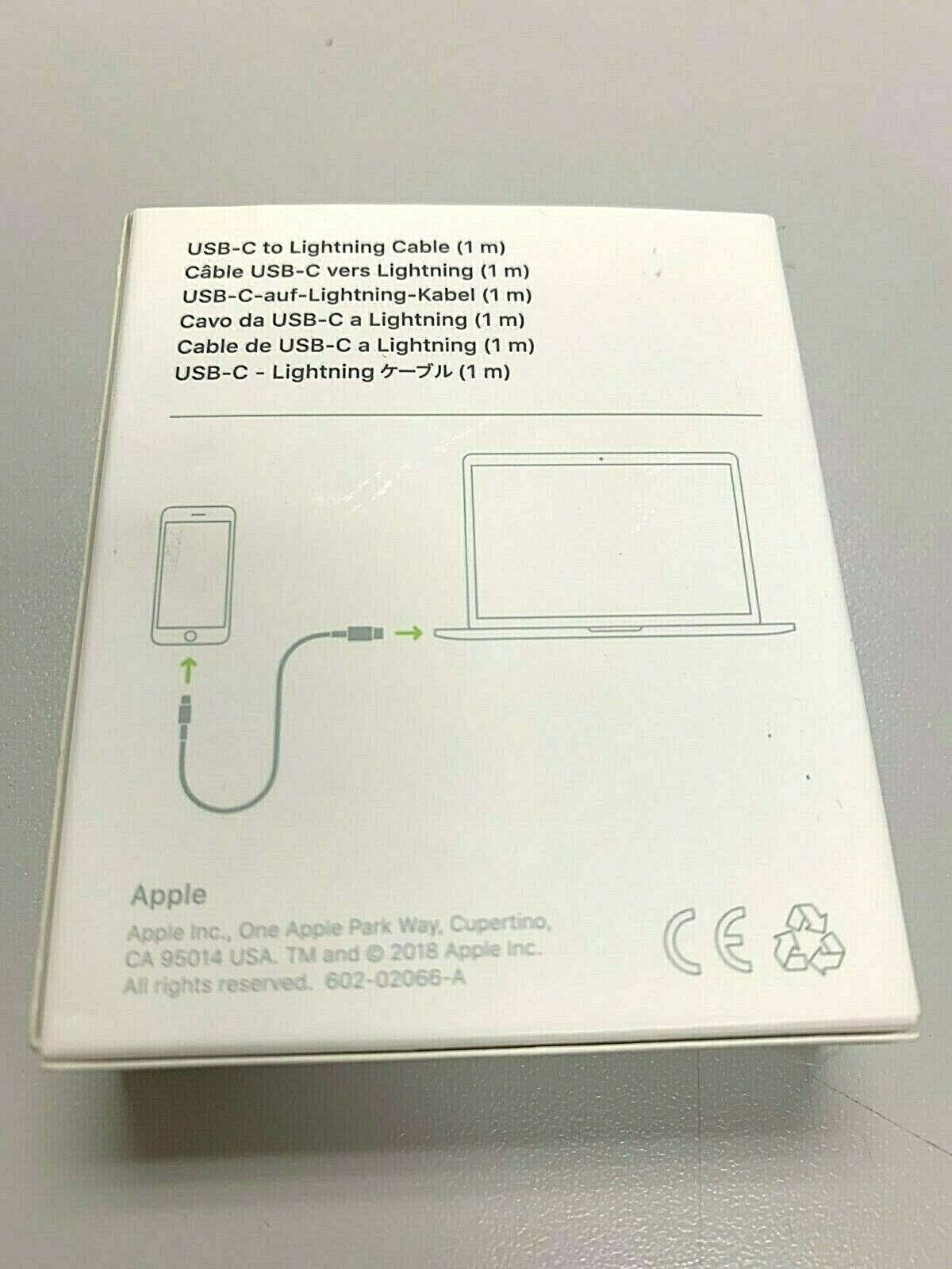 Apple USB-C to Lightning Charging Cable Cord 1m (~3ft) GB