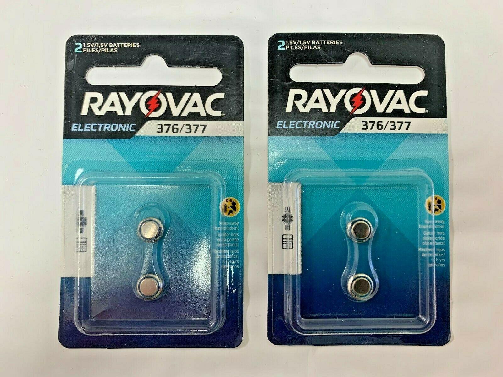 Rayovac 376/377 Watch Calculator Battery/Batteries 1.5 Volt 1.5V Expiration 2025