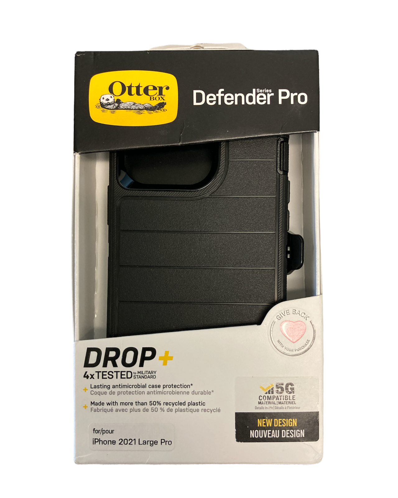 OtterBox 77-84393 Defender Series Pro iPhone 2021 Large Pro, Black