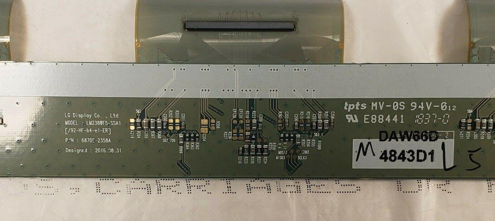 LG Display Model Number: lm238wf5-ssa1 LCD panel board P/N: 6870s-2358a