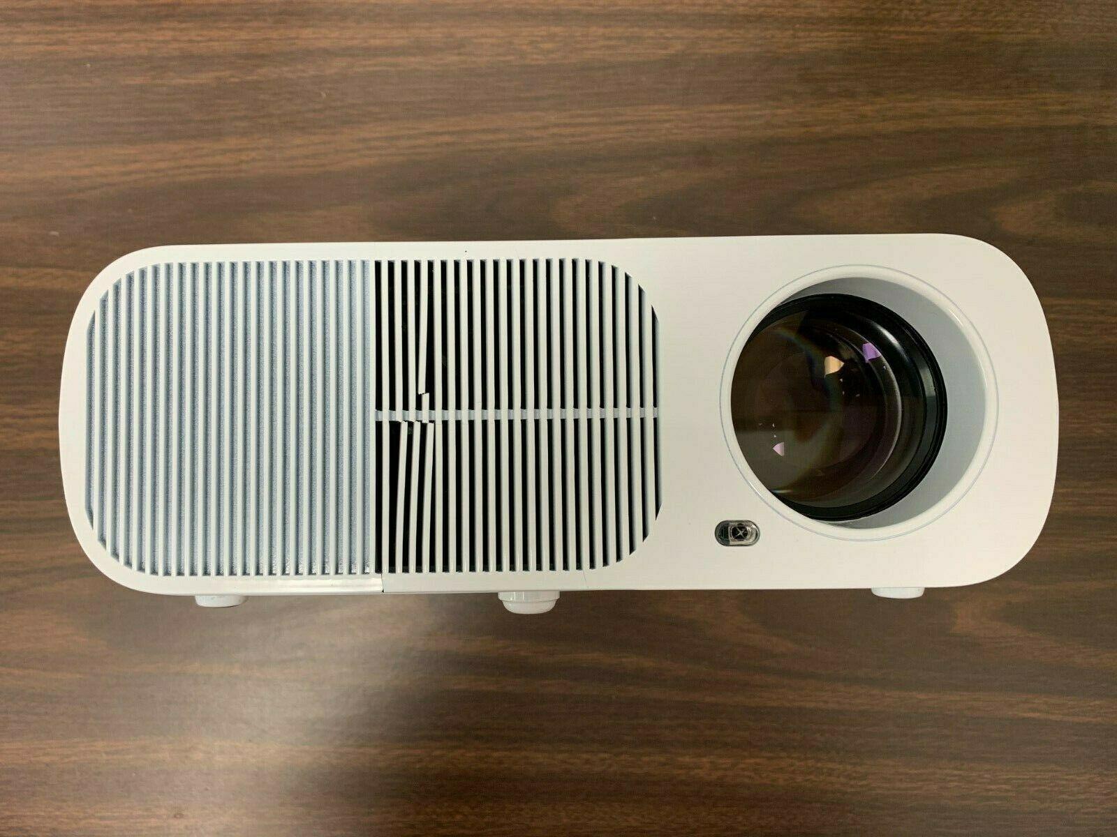 LESHP BL20 1080p HP 2600 LM LED Video Projector, White (READ LISTING) - GC - Raastadeals