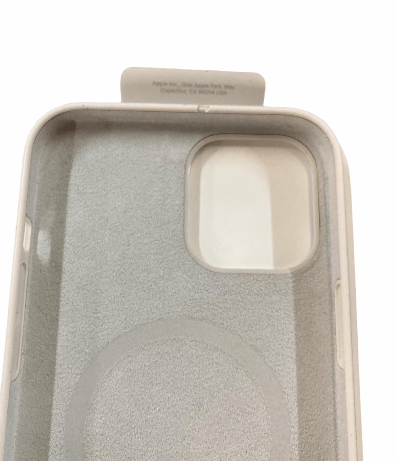 Apple MHLE3ZM/A iPhone 12 Pro Max Silicone Case With MagSafe, White GC - Raastadeals