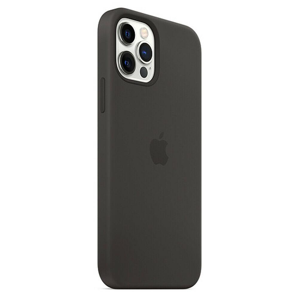 Apple MHL73ZM/A iPhone 12/12 Pro Silicone Case with MagSafe Black - Raastadeals