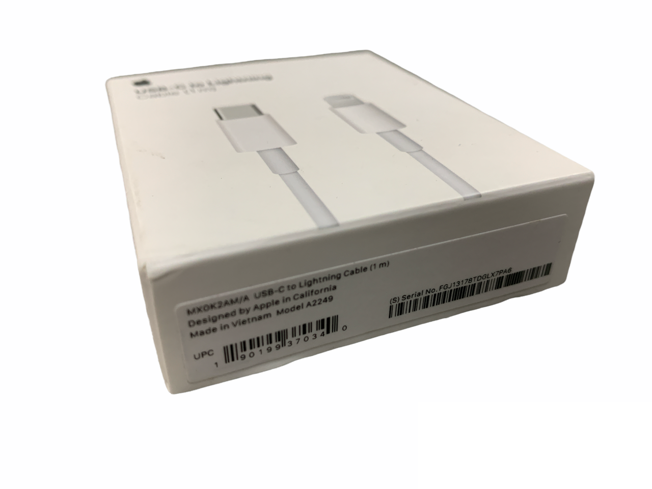 Apple 1m Lightning to USB-C Charging Cable Cord
