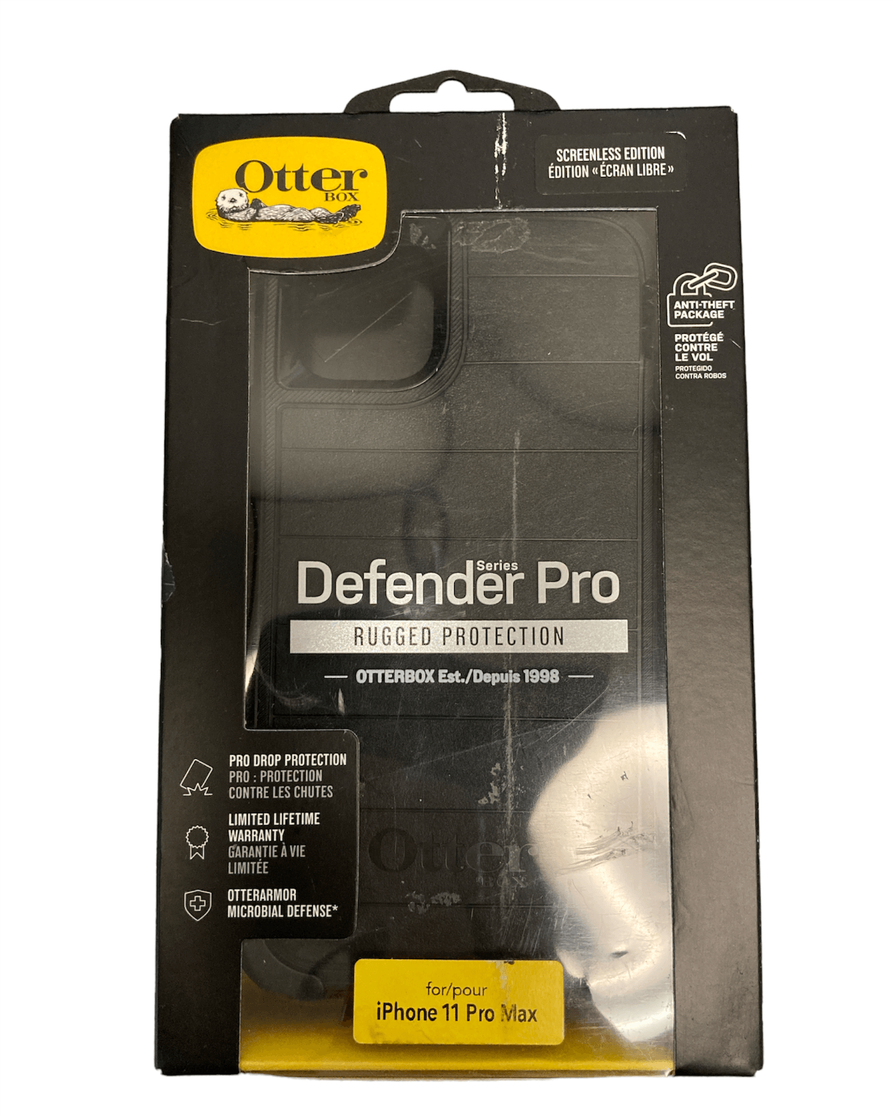 OtterBox 77-63244 Defender Pro Rugged Protection iPhone 11 Pro Max - Black