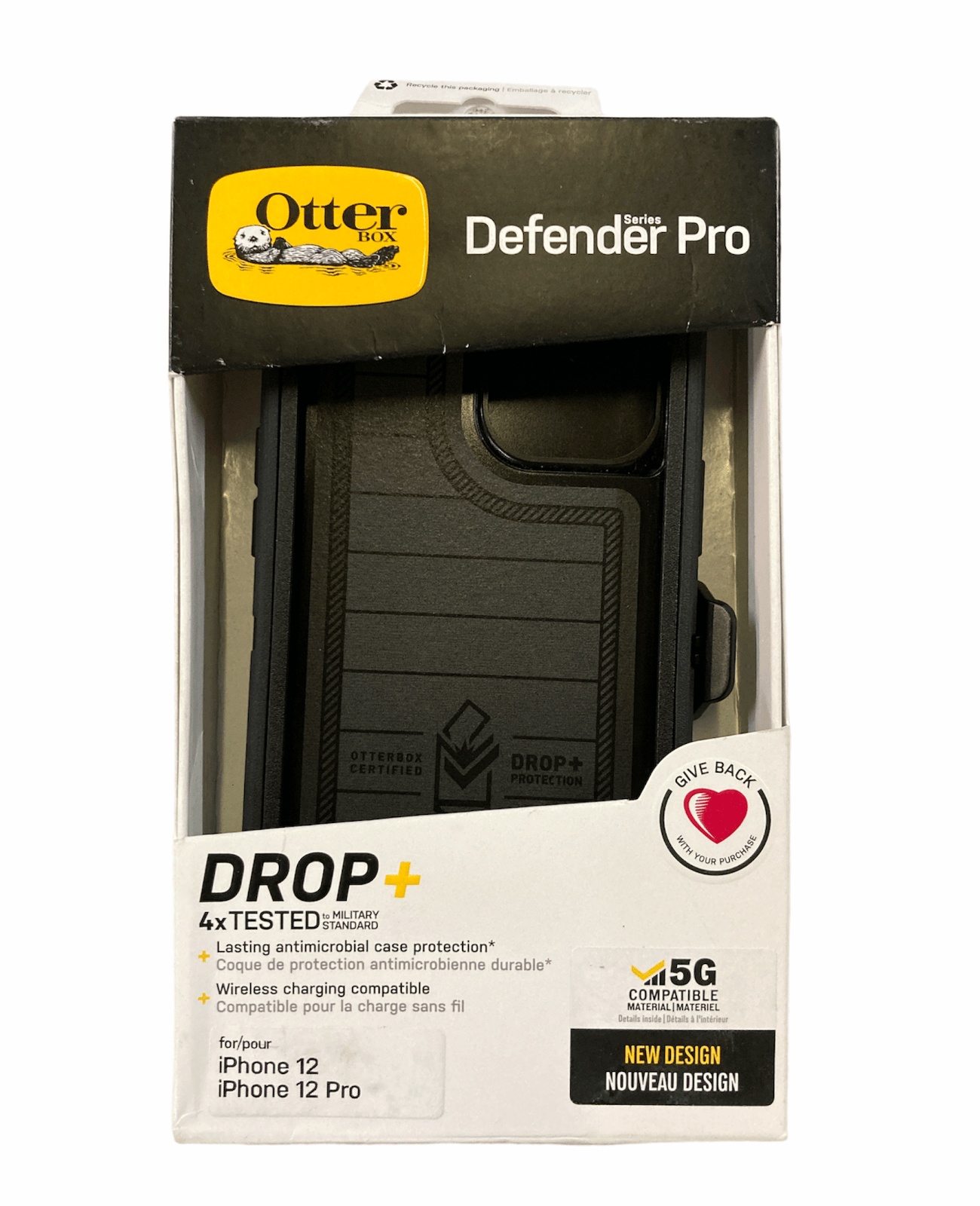 OTTERBOX Defender Pro Series Case for iPhone 12 Pro - Black GA