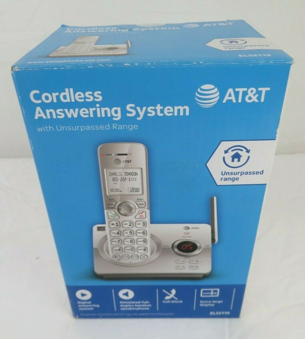 AT&T EL52119 1 Handset Answering System with Call Blocking