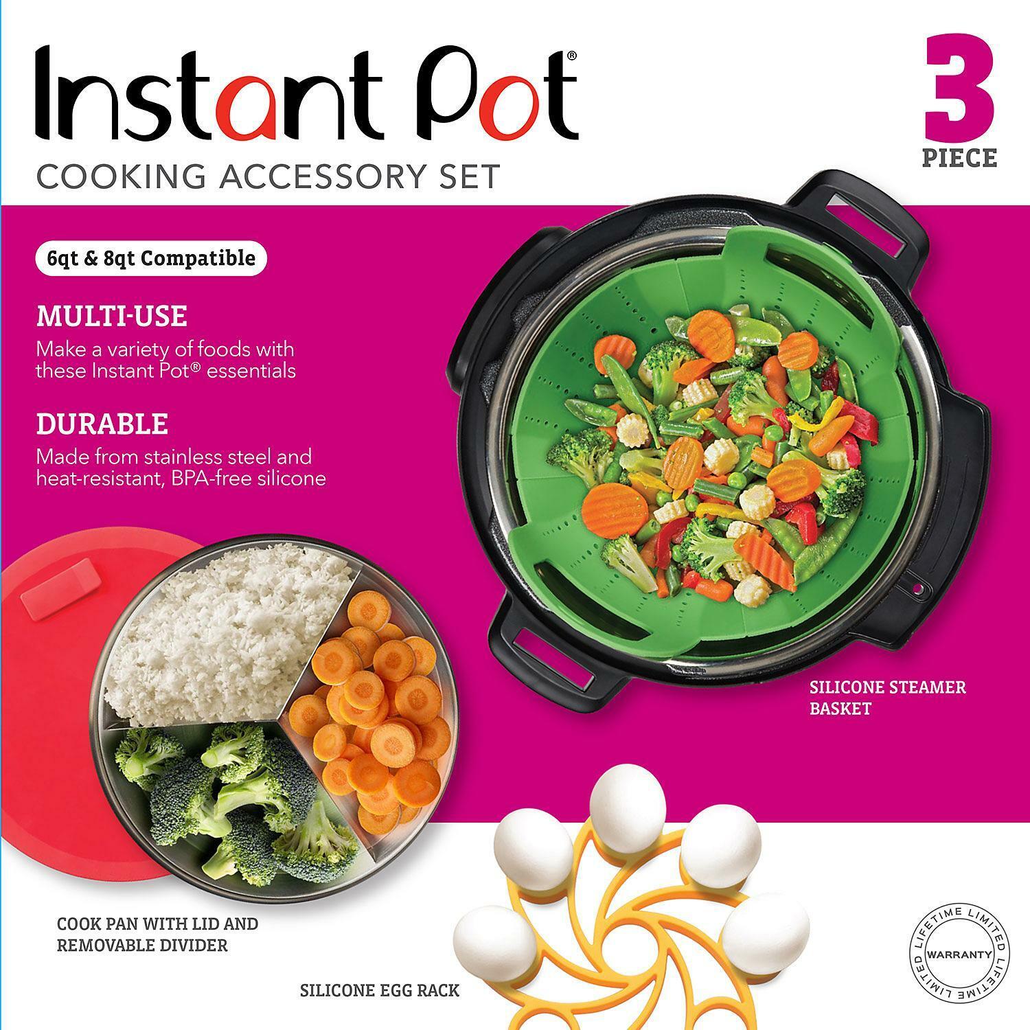 Instant Pot Cooking Accessory Set - 3 Piece 6qt & 8qt Compatible! GA