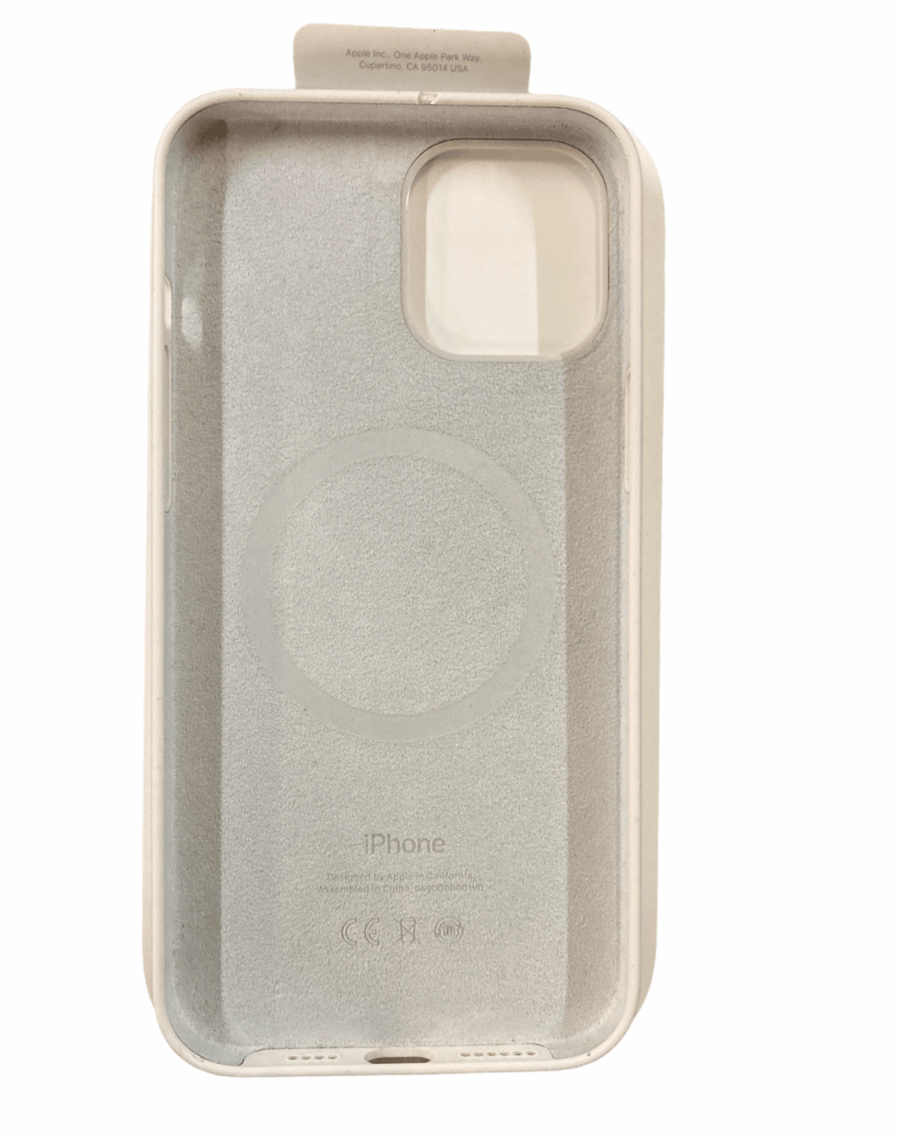 Apple MHLE3ZM/A iPhone 12 Pro Max Silicone Case With MagSafe, White GC - Raastadeals