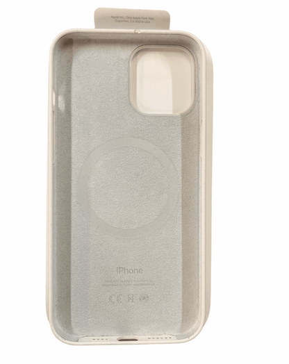 Apple MHLE3ZM/A iPhone 12 Pro Max Silicone Case With MagSafe, White GC - Raastadeals