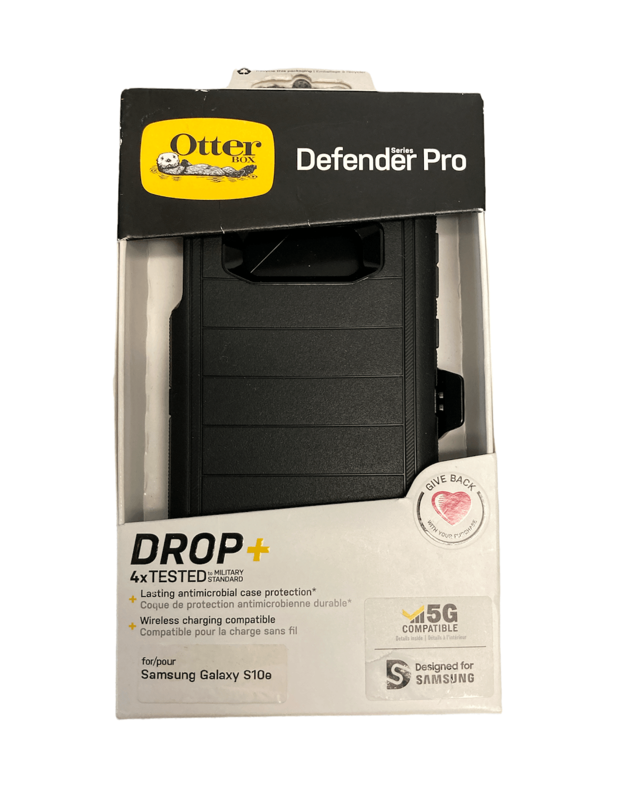 OtterBox 77-61619 Defender Series Pro For Samsung Galaxy S10e - Black