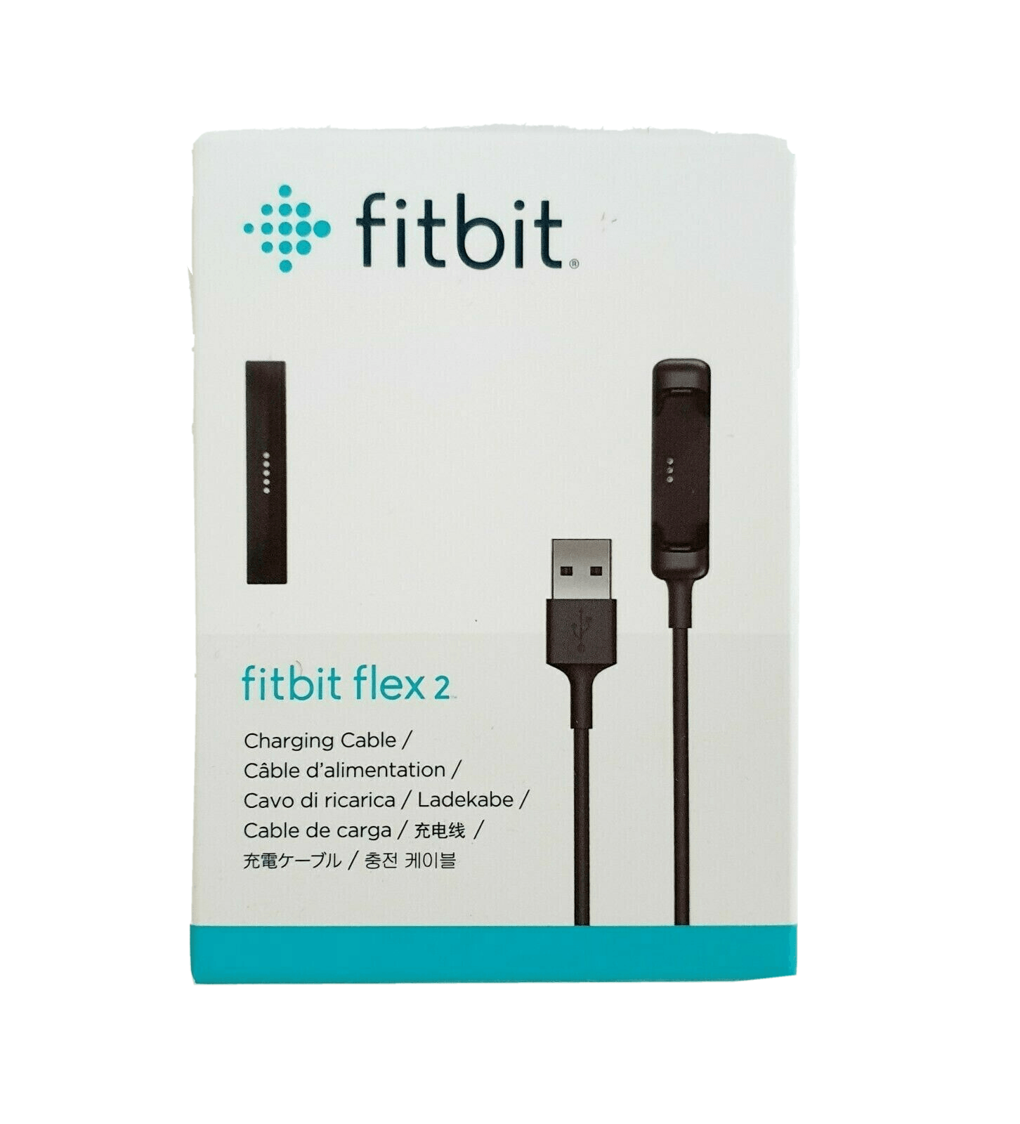 Genuine Fitbit Flex 2, Charging Cable charger, Black (FB161RCC)