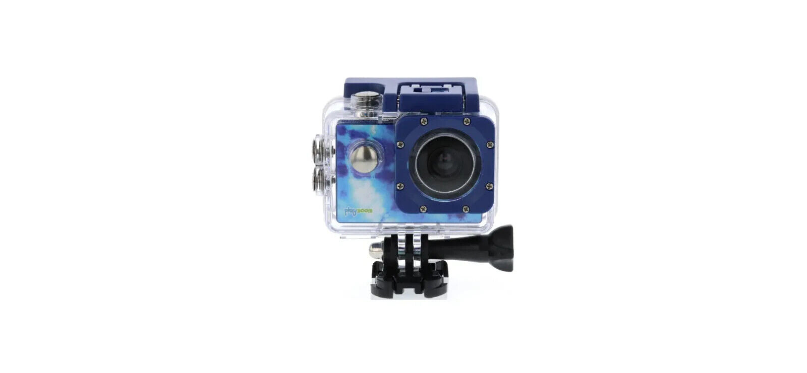 PlayZoom Go Cam 12MP Action Camera 90ft/30m Underwater Depth