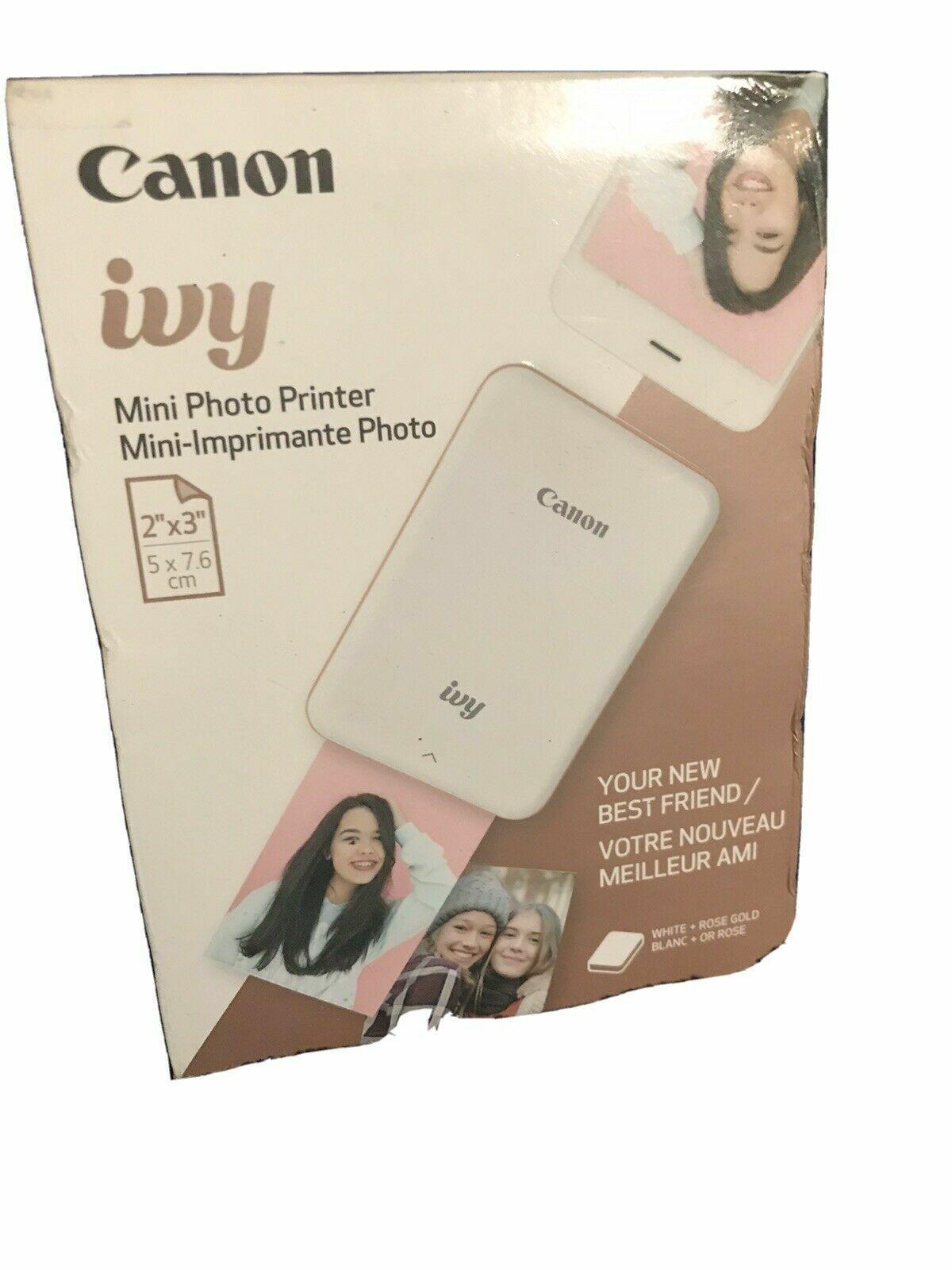 Canon IVY Wireless Bluetooth Mobile, Portable, Mini Photo Printer, Rose Gold