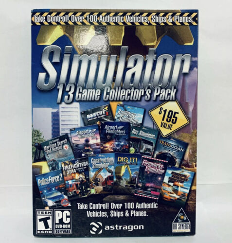 Tri Synergy 13-Game Simulator Collectors Pack (PC) - Driving Operating Flying