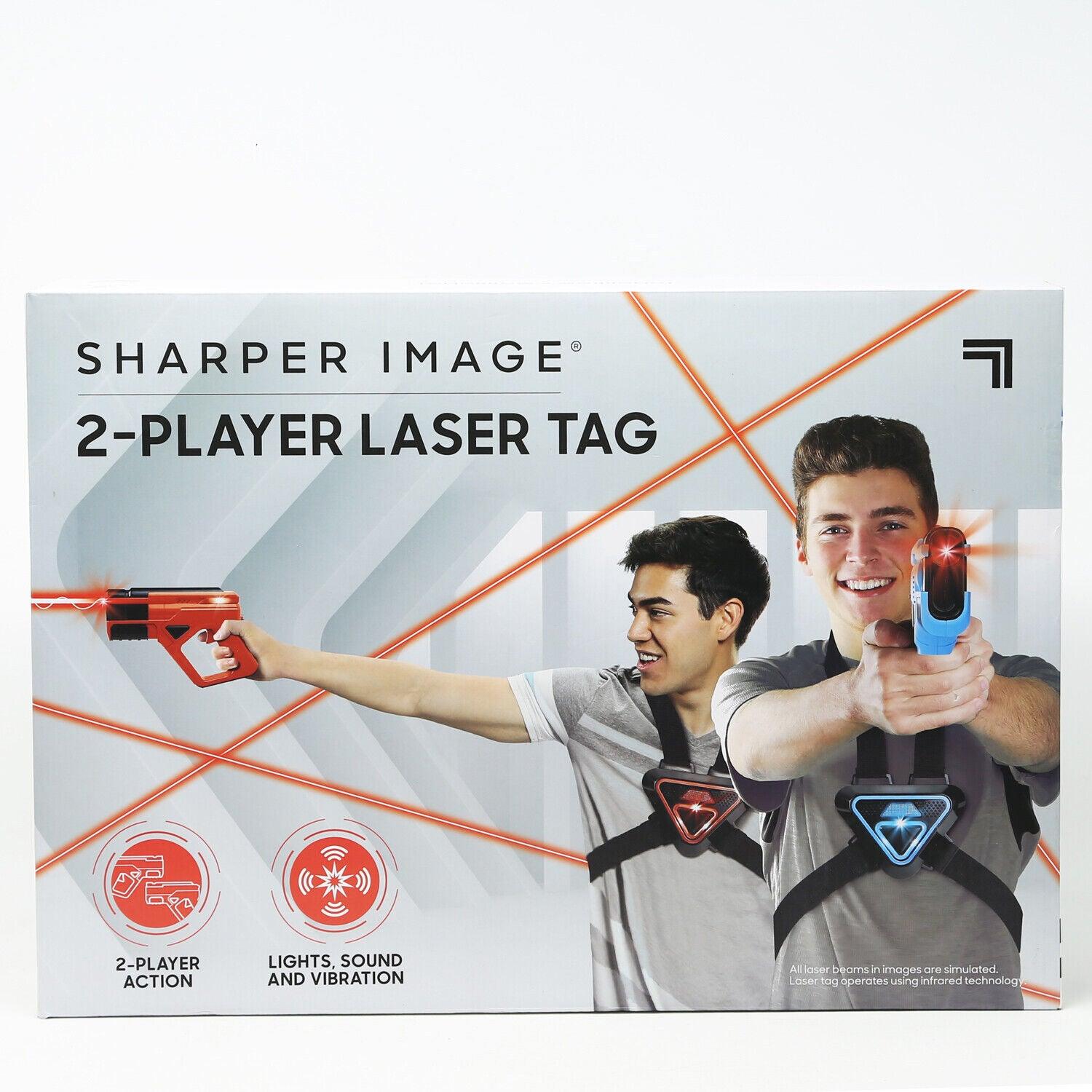 Sharper Image Two-Player Toy Laser Tag Gun Blaster & Vest Armor Set for Kids