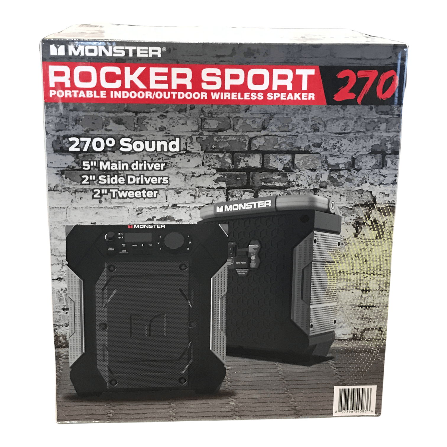 Monster Rocker MNRKR270 270 Sport Portable Indoor/Outdoor Wireless Speaker