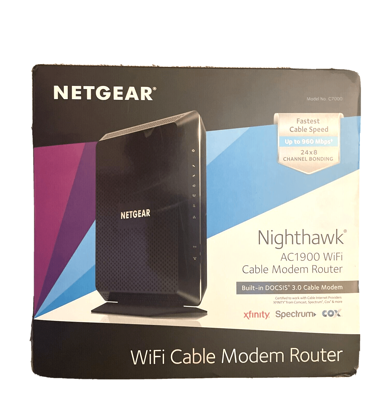 Netgear Nighthawk AC1900 Router w/ DOCSIS 3.0 Cable Modem Wi-Fi 5 (C7000 v2)