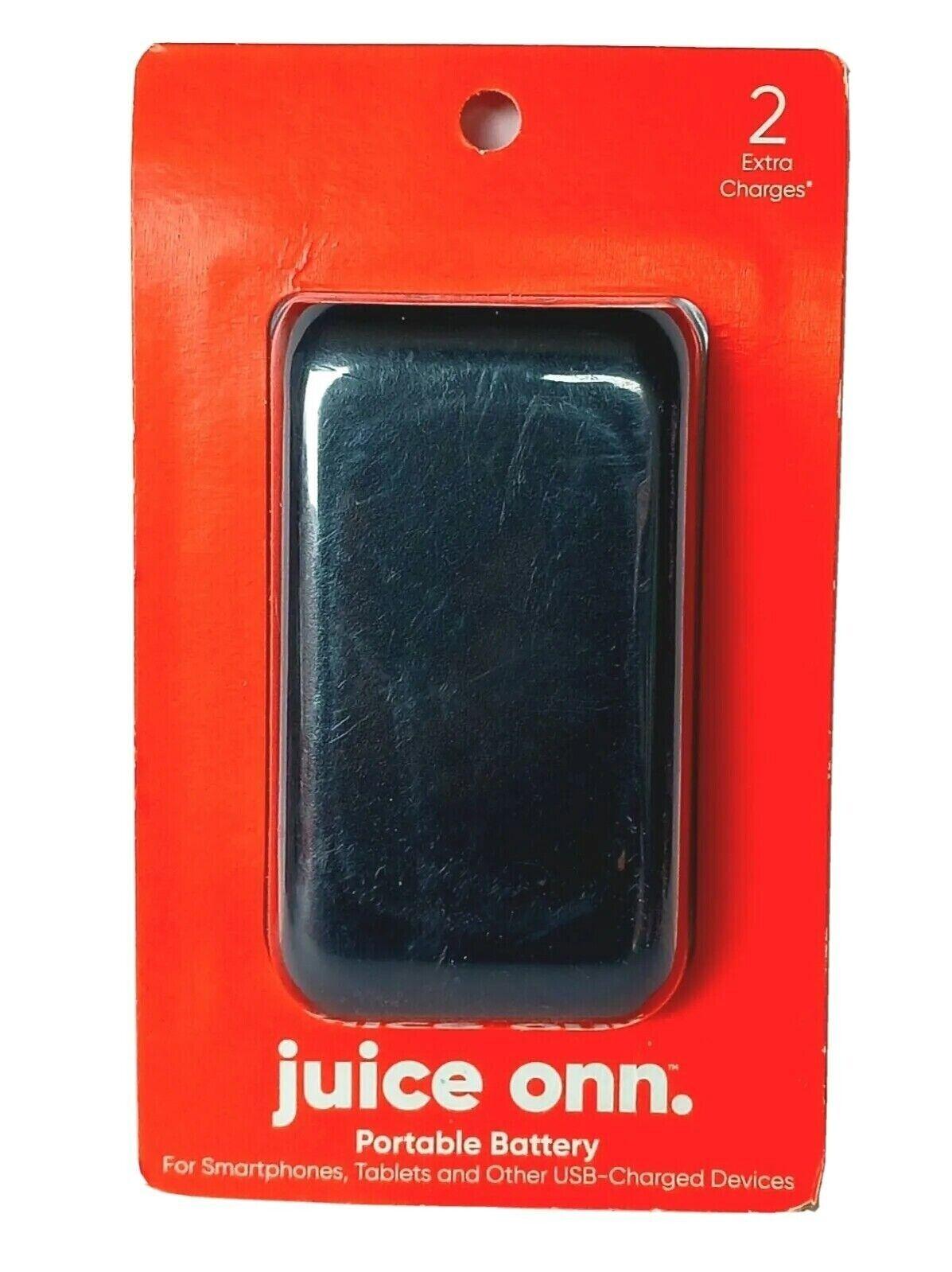 Juice Onn Portable Battery Smartphone Charger USB 8000mAh - 2 Extra Charges