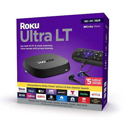 Roku 4801RW Ultra LT Streaming Device 4K/HDR/Dolby Vision w/ Roku Voice Remote