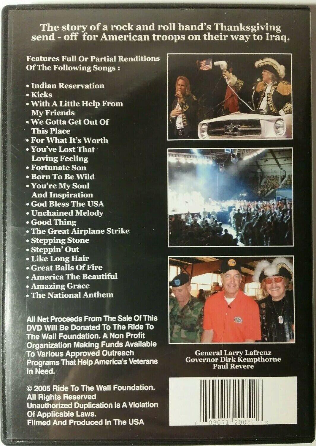 Operation Thanksgiving: Leaving Home (DVD, 2005) Paul Revere & Raiders Concert