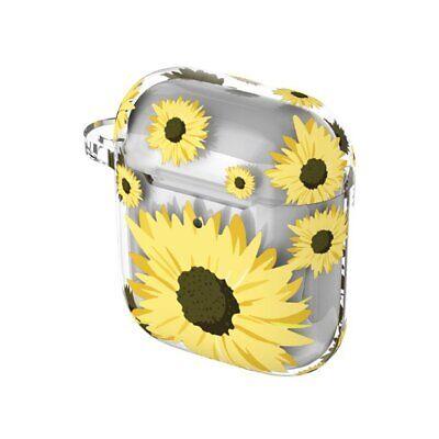 Onn Charging Case Cover for Apple Air pods (1st/2nd gens), Sunflower Design