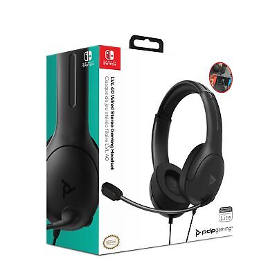 PDP Gaming LVL40 Wired Stereo Gaming Headset w/ Noise Cancelling Microphone