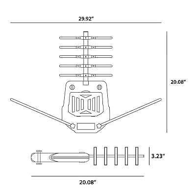 Onn 100008790 Outdoor Motorized Antenna