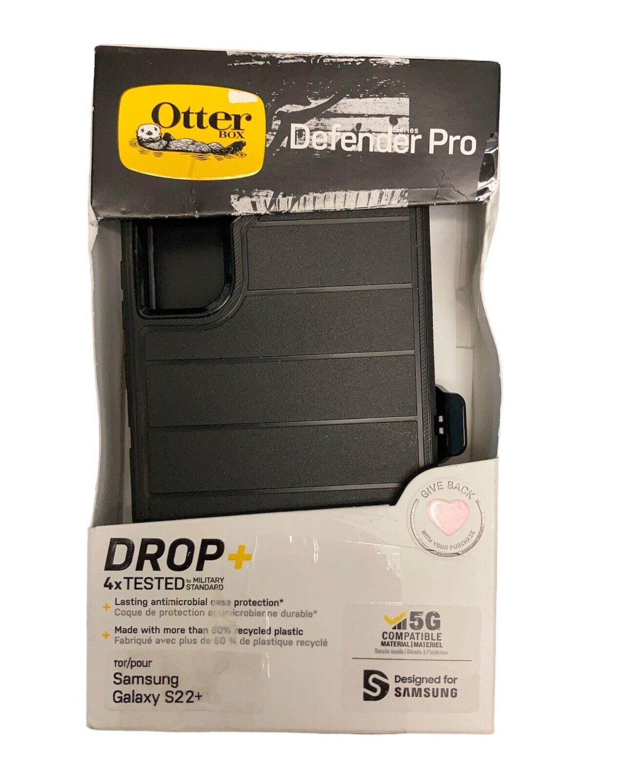OtterBox Defender Series Pro for Samsung Galaxy S22+ Black 77-86593