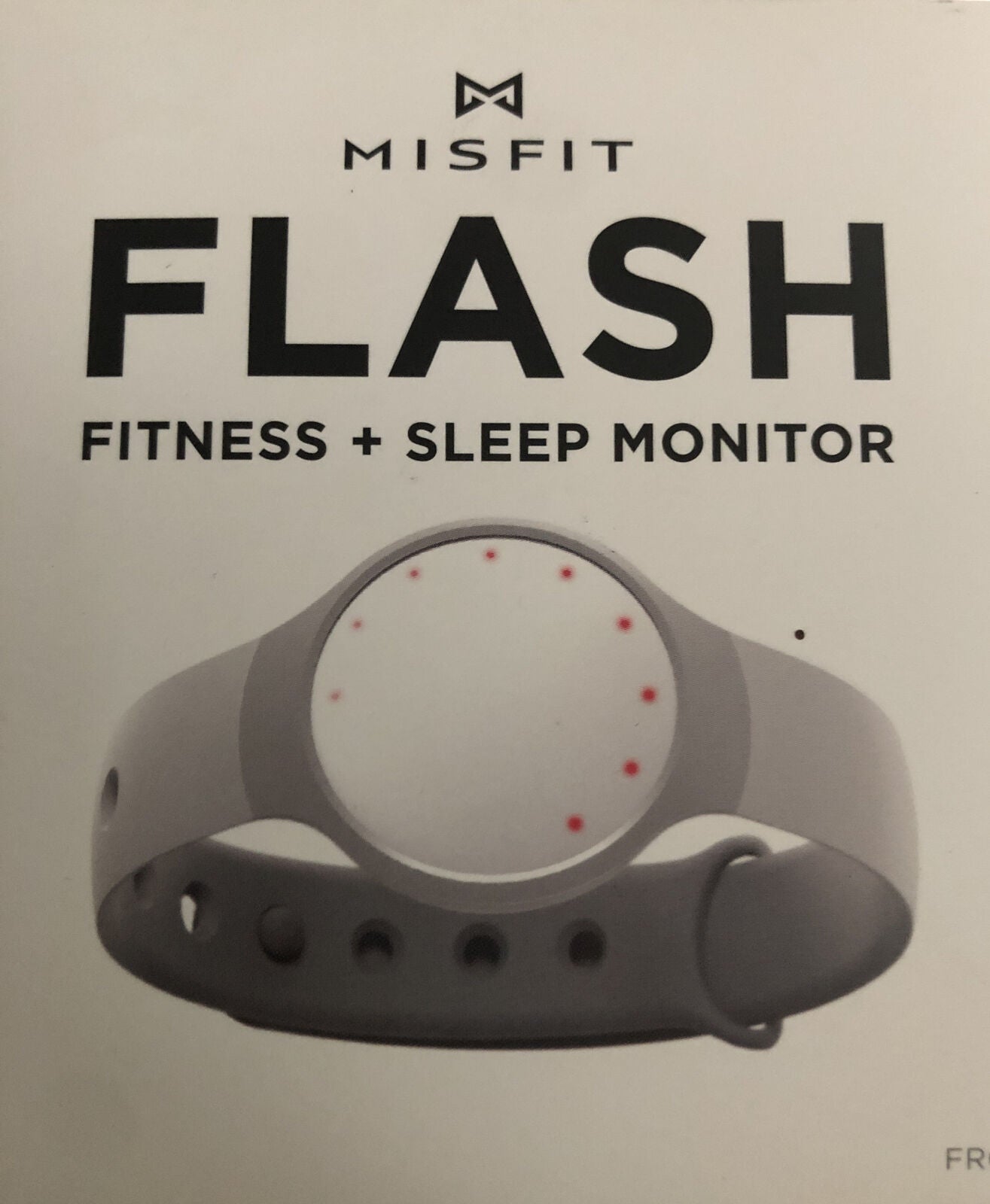 Misfit Flash Fitness & Sleep Monitor Model FO Frost Sport Band