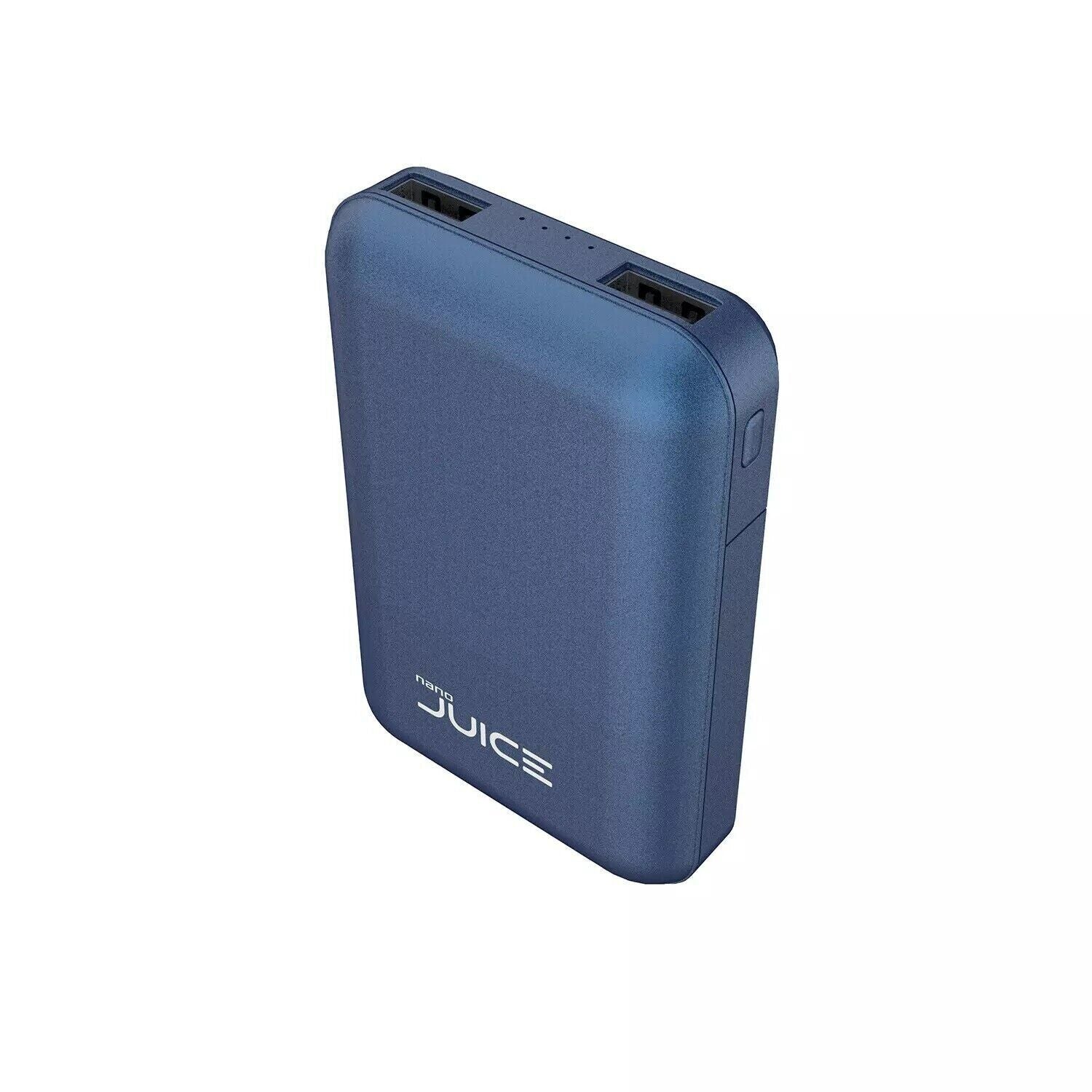 Tech 2 Squared Nano Juice Dual USB 10000 mAH Portable Power Bank Battery (2-Pk)