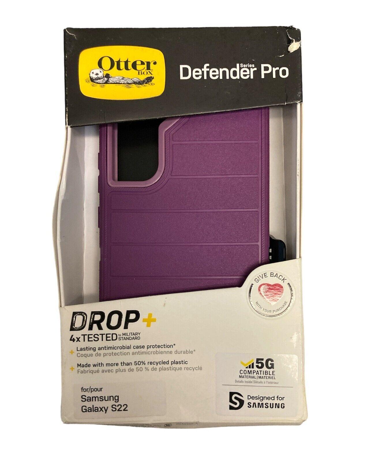 OtterBox 77-86575 Defender Series Pro for Samsung Galaxy S22, Purple