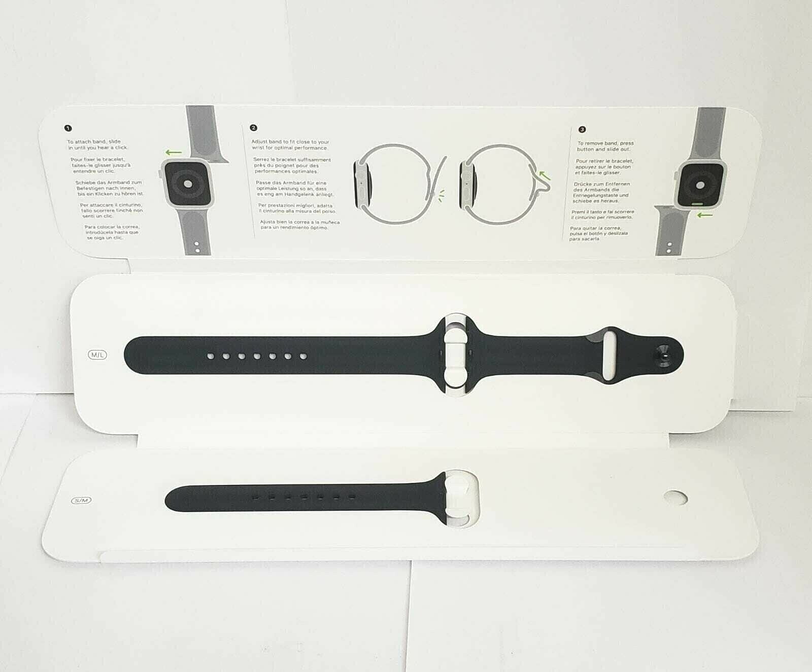 Apple 3E047AM/A Sport Band 42/44mm Black for Apple Watch
