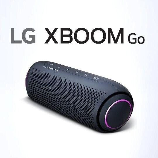 LG PL7 Portable Bluetooth Speaker with LED Lighting, Black