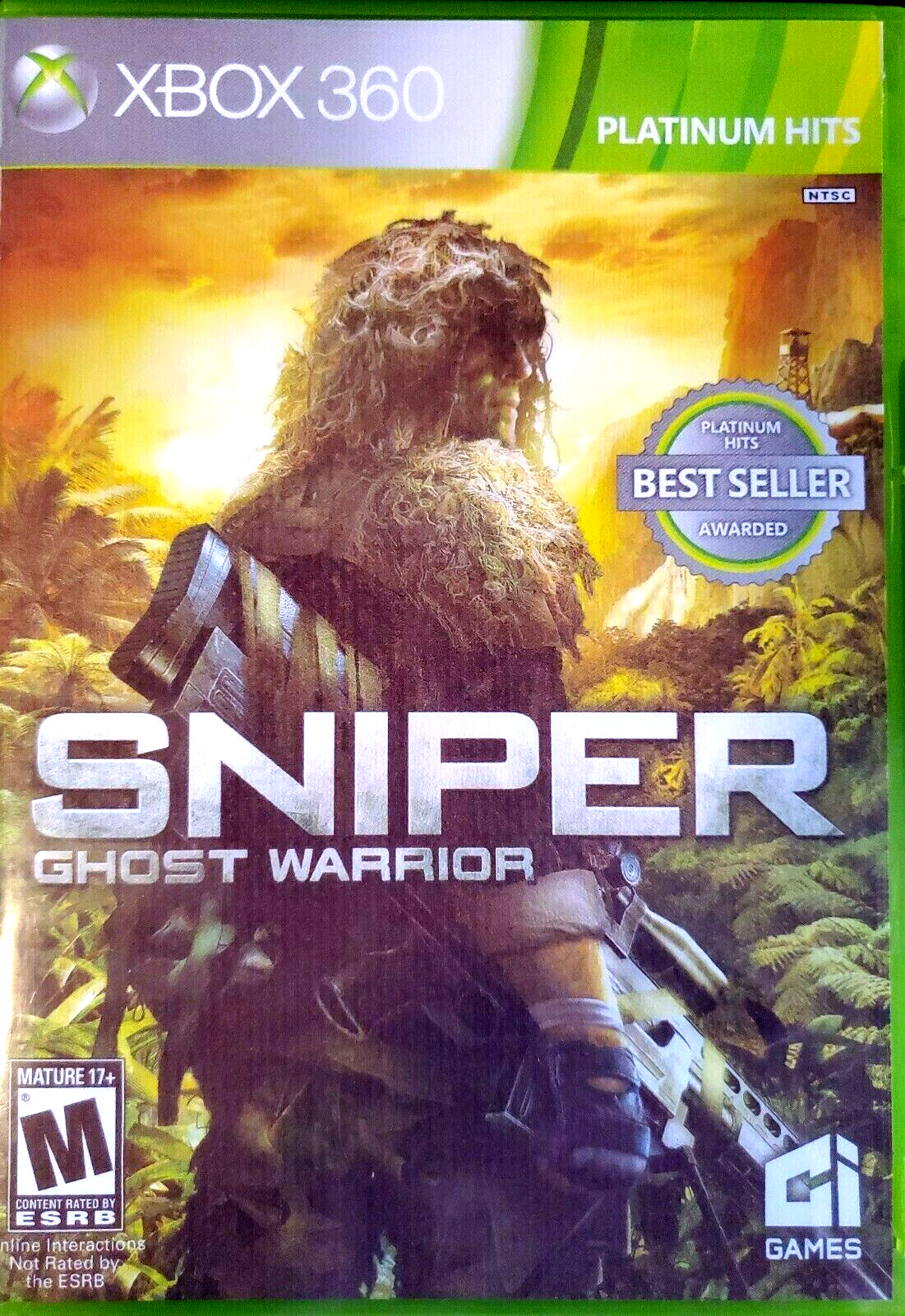 Platinum Hits - Sniper: Ghost Warrior (Xbox 360, Ci Games)