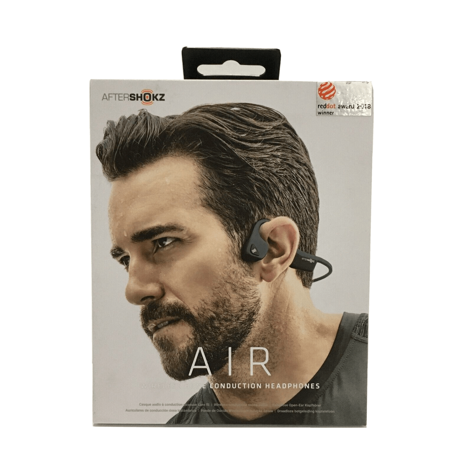 AfterShokz Air Bone Conduction Headphones AS650, Wireless Open-Ear, Slate Grey