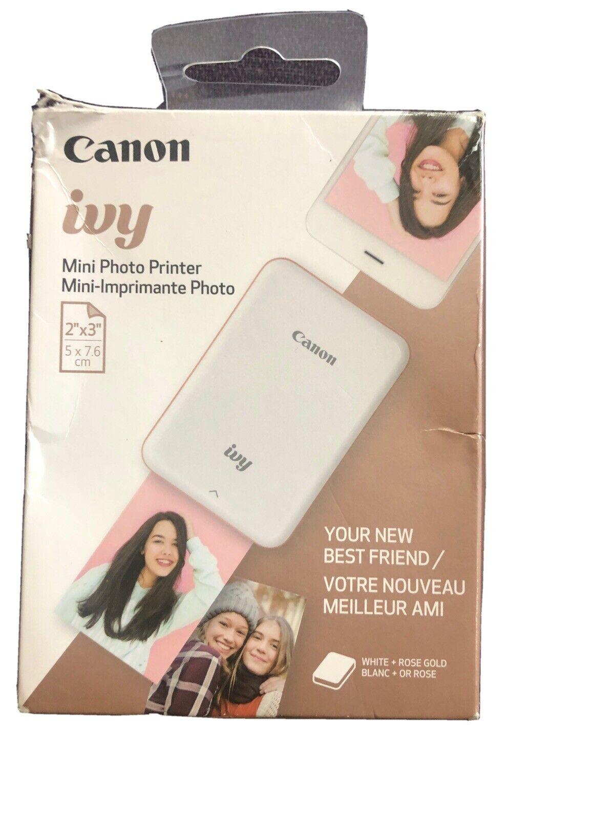 Canon IVY Wireless Bluetooth Mobile, Portable, Mini Photo Printer, Rose Gold