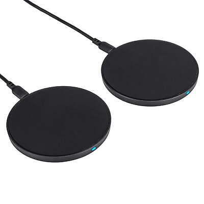 Onn Wireless Charging Pad for Smartphones Tablets & Qi-enabled Devices, 2-PACK