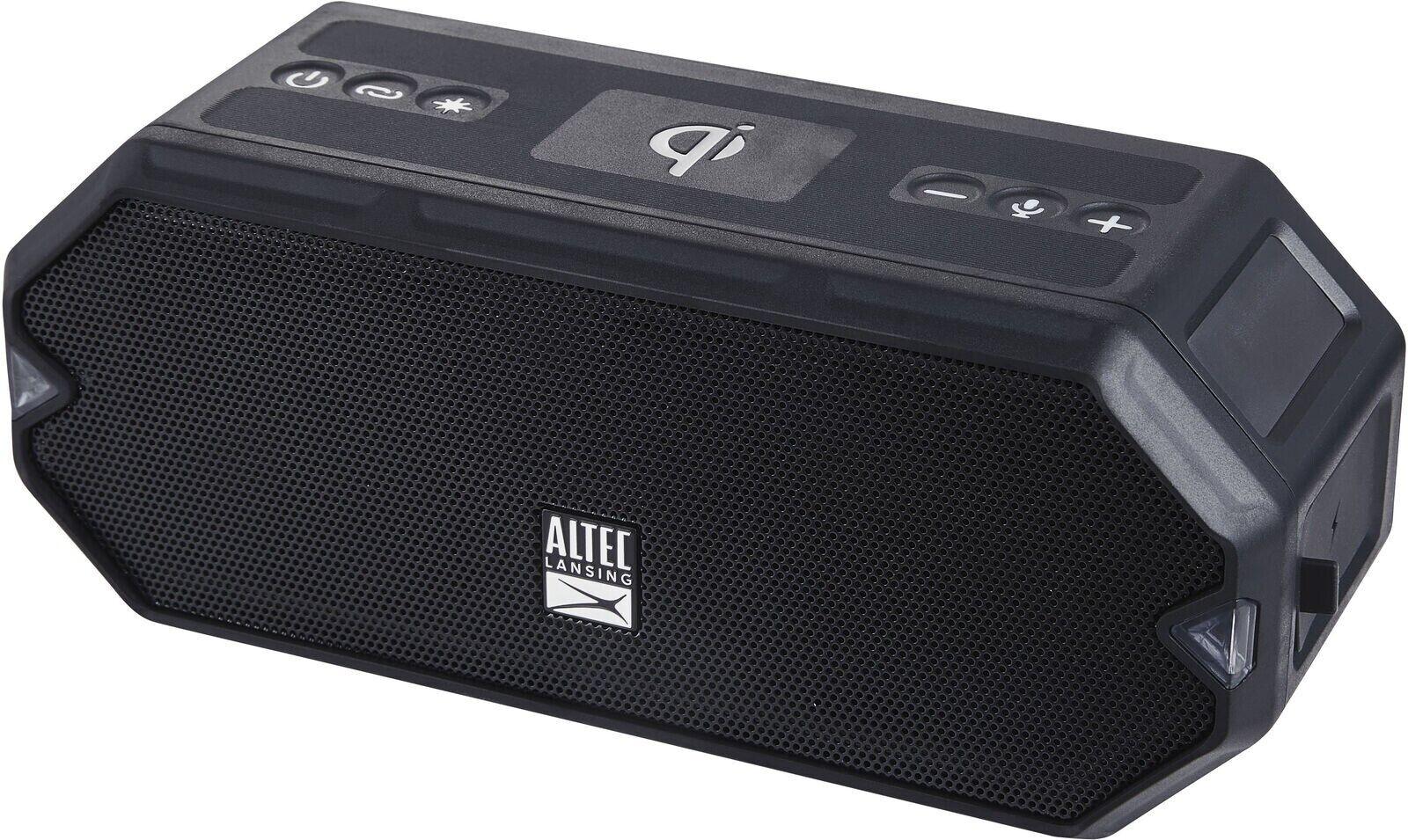 Altec Lansing HydraBlast Bluetooth Speaker, IP67 Waterproof, IMW1300-BLK, Black