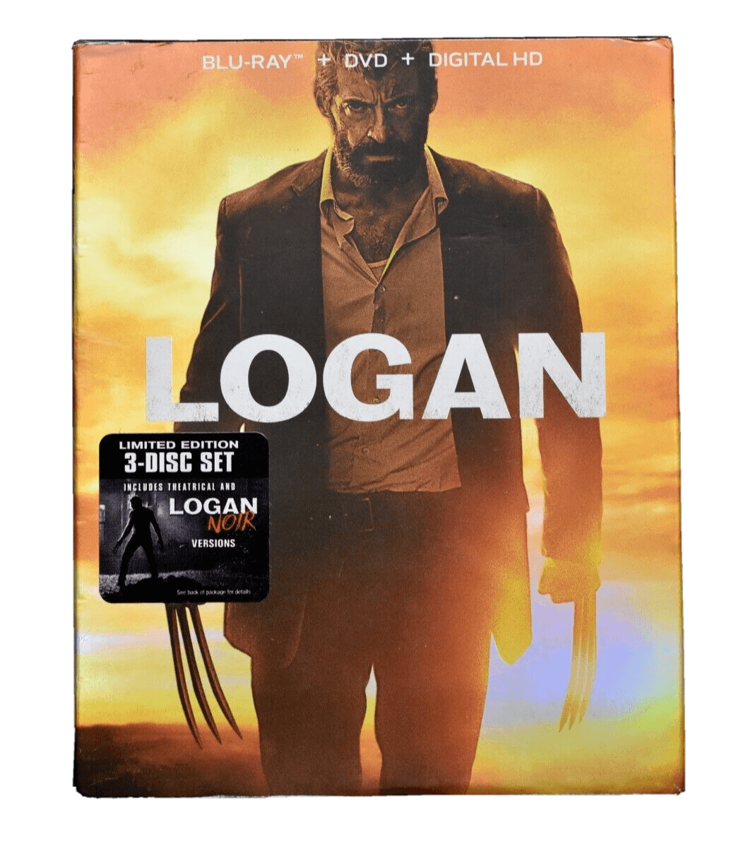 Logan (Blu-ray + DVD + NOIR Versions, 3-Discs) w/ Hugh Jackman