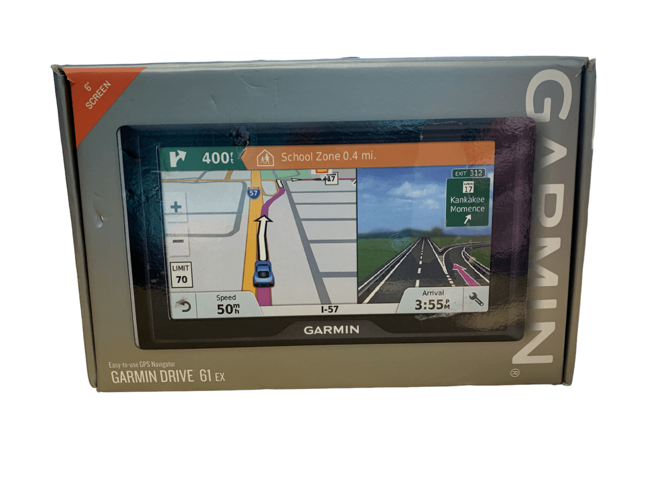 Garmin Drive 61 EX - 6" Screen Display Easy-to-Use GPS Navigator (010-01679-09)