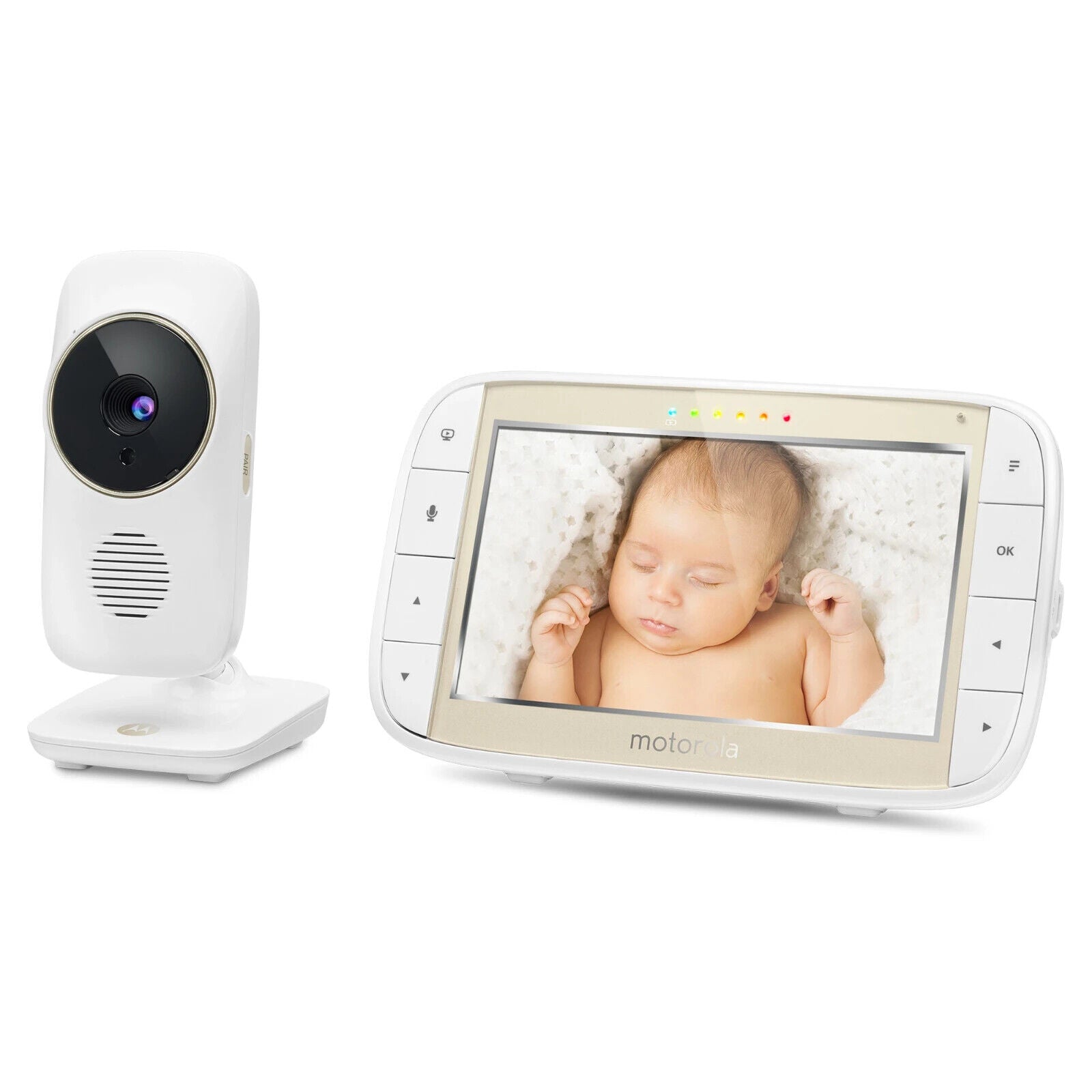 Motorola MBP844CONNECT Wireless WiFi Video Baby Monitor 5-Inch HD Color Screen