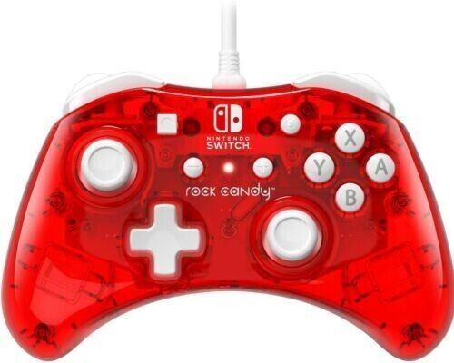 Nintendo Switch Rock Candy Wired Controller, Stormin' Cherry Red 500-181-RD PDP