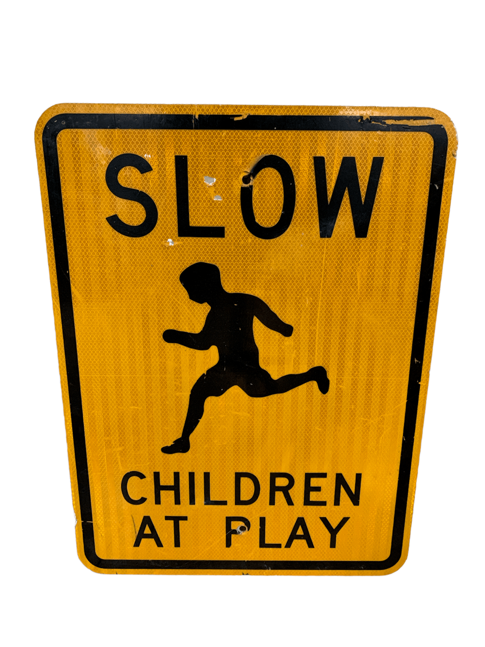 Slow Children At Play Reflective Metal Street Sign 24"x18" Traffic Warning Sign