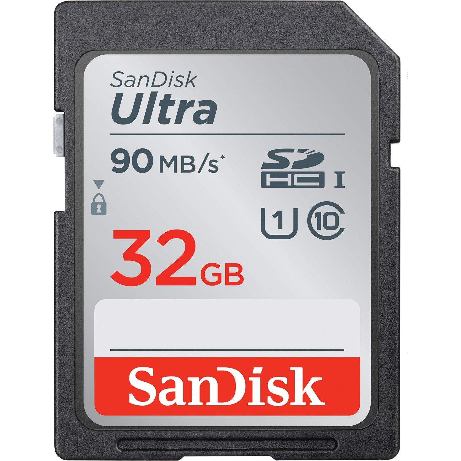 SanDisk Ultra 32GB 90MB/s SDHC UHS-I Memory Card