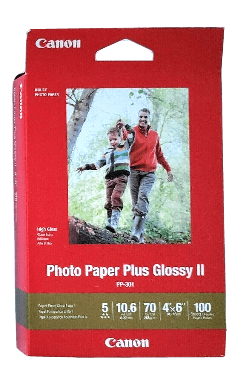 Canon PP-301 Inkjet Photo Paper Plus Glossy II, 100 sheets